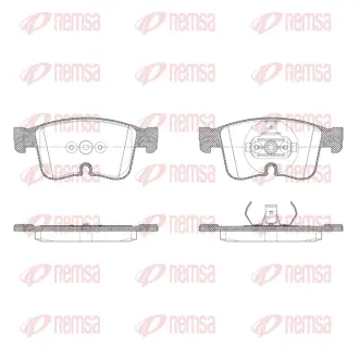 Колодки дискові гальмові (комплект 4 шт) REMSA X2026.00