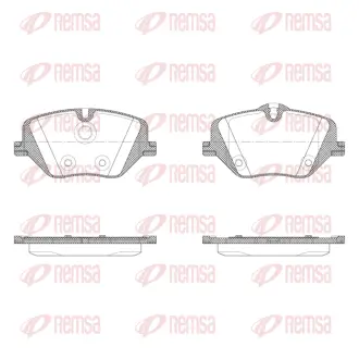 Колодки гальмівні (передні) BMW 2 (U06) 21-5 (G60) 23-X1 (U11) 22- REMSA X203100