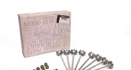 Клапан двигателя выпускной 2.2dci (8 шт. + сальники) master II RENAULT 7701472670