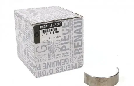 Вкладыши коренные комплект RENAULT 7701478839