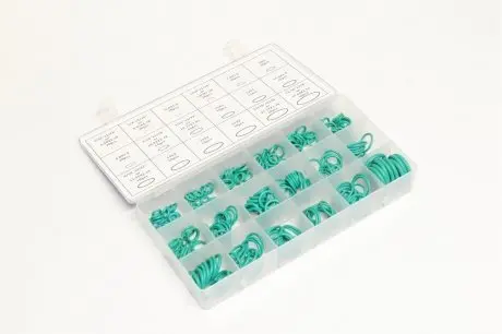 Набор уплотнительных колец зелени (маслостойкие) 270 шт. (диам. 5,29-17,04 мм) RIDER RD11270ZK