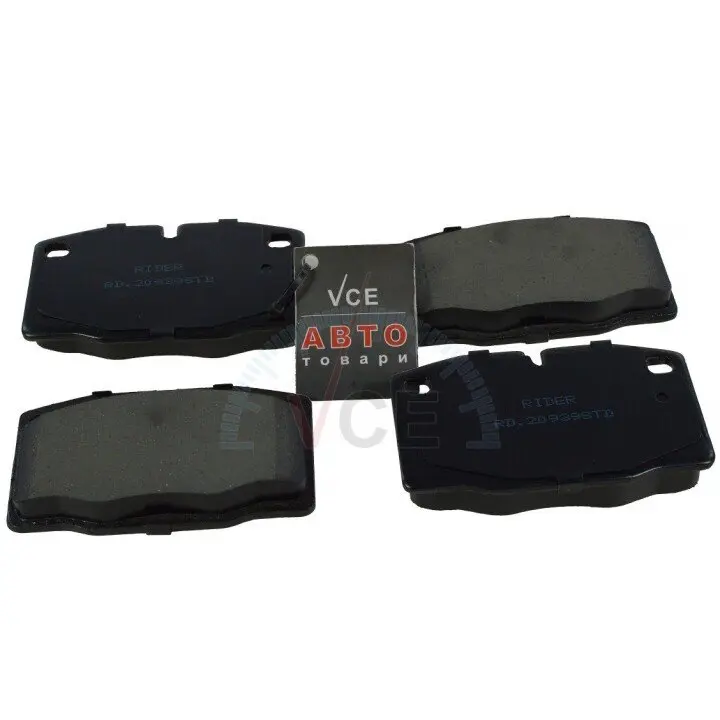 Колодка гальм. диск. standard opel kadett e, omega a, vectra a передн. RIDER RD.20939STD (фото 1)