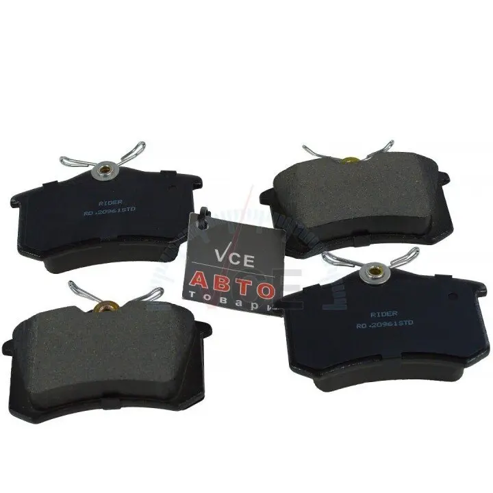 Колодка тормозов. диск. standard skoda octavia, fabia, a4, a6, passat задн. RIDER RD.20961STD (фото 1)