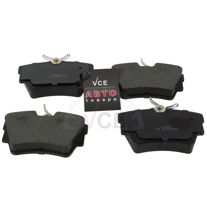 Фото 1 - Колодка тормозов. диск. standard renault trafic, opel vivaro 01- задн. RIDER RD.23980STD Колодка тормозов. диск. standard renault trafic, opel vivaro 01- задн. RIDER RD.23980STD (фото 1)