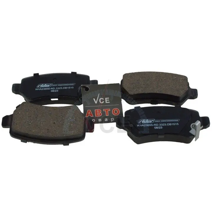 Колодка гальм. диск. opel astra g, h, combo задн. RIDER RD.3323.DB1515 (фото 1)