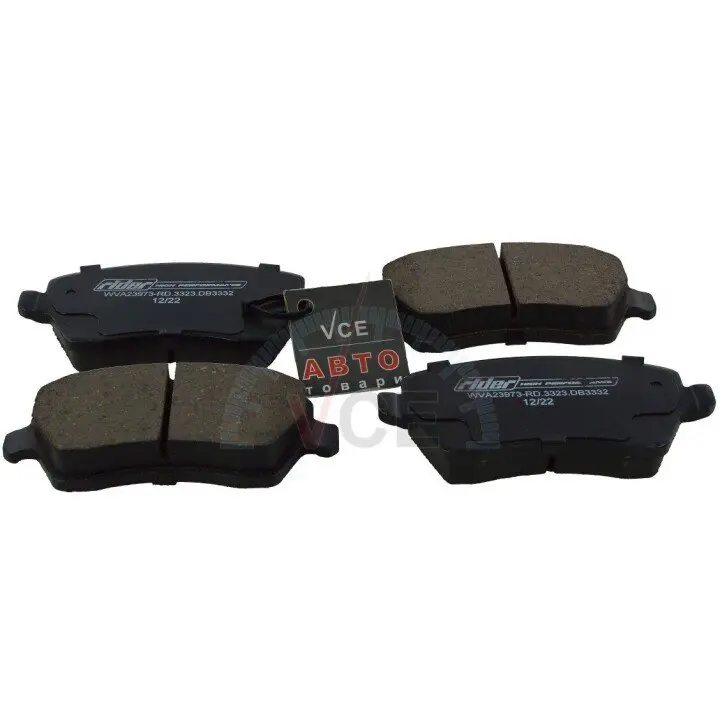 Колодка тормозов. диск. dacia logan, renault kangoo 08 – передн. RIDER RD3323DB3332 (фото 1)