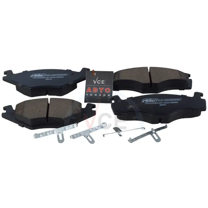 Фото 1 - Колодка тормозов. диск. vw golf ii, iii, passat передн. RIDER RD.3323.DB463 Колодка тормозов. диск. vw golf ii, iii, passat передн. RIDER RD.3323.DB463 (фото 1)