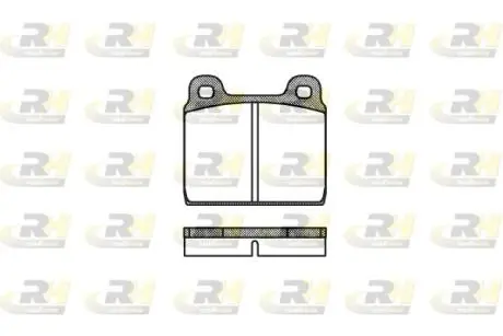 Комплект тормозных колодок, дисковый тормоз ROADHOUSE 2002.00