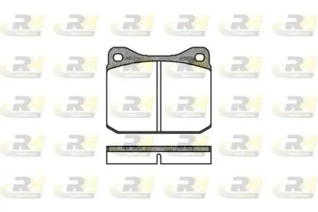 Комплект тормозных колодок, дисковый тормоз ROADHOUSE 2010.00