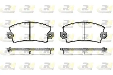 Комплект тормозных колодок, дисковый тормоз ROADHOUSE 2021.06
