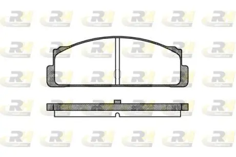Комплект тормозных колодок, дисковый тормоз ROADHOUSE 2022.10