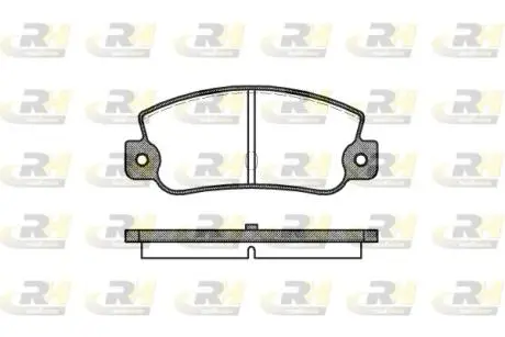 Комплект тормозных колодок, дисковый тормоз ROADHOUSE 2025.30