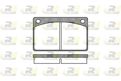 Комплект тормозных колодок, дисковый тормоз ROADHOUSE 2042.00