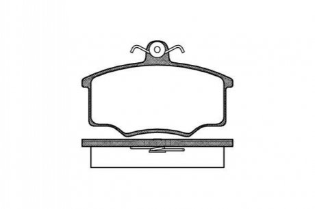 Комплект тормозных колодок, дисковый тормоз ROADHOUSE 2046.00 (фото 1)