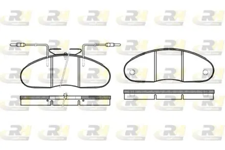 Комплект тормозных колодок, дисковый тормоз ROADHOUSE 2048.02