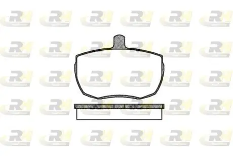 Комплект гальмівних колодок, дискове гальмо ROADHOUSE 2056.00