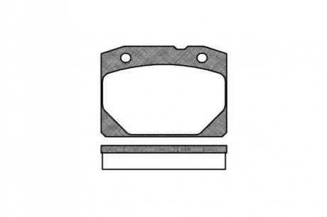 Комплект тормозных колодок, дисковый тормоз ROADHOUSE 2080.00 (фото 1)