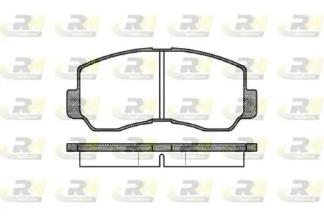 Комплект гальмівних колодок, дискове гальмо ROADHOUSE 2094.40