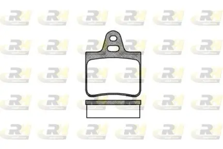 Комплект тормозных колодок, дисковый тормоз ROADHOUSE 2102.00
