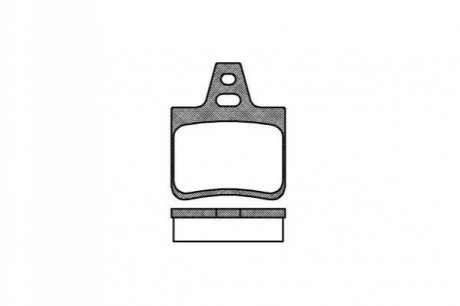 Комплект тормозных колодок, дисковый тормоз ROADHOUSE 2102.10 (фото 1)