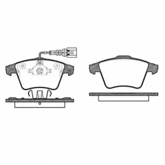 Комплект тормозных колодок, дисковый тормоз ROADHOUSE 21045.22