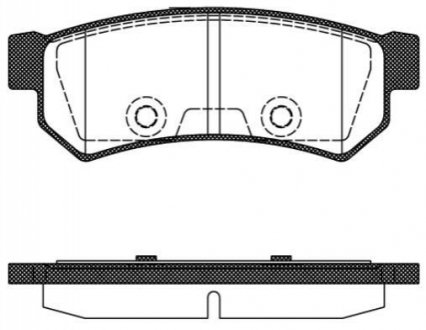 Комплект тормозных колодок, дисковый тормоз ROADHOUSE 21048.10 (фото 1)