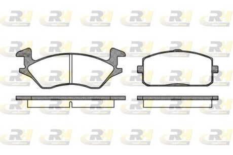 Комплект тормозных колодок, дисковый тормоз ROADHOUSE 2105.10