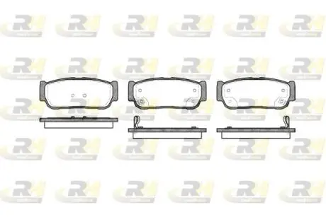 Комплект тормозных колодок, дисковый тормоз ROADHOUSE 21063.02