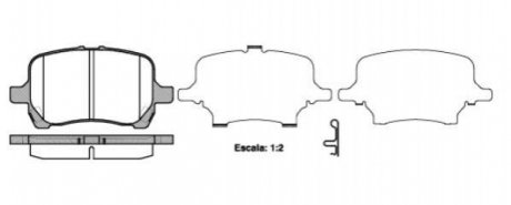 Комплект тормозных колодок, дисковый тормоз ROADHOUSE 21089.12 (фото 1)