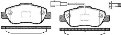 Комплект тормозных колодок, дисковый тормоз ROADHOUSE 21100.11 (фото 1)