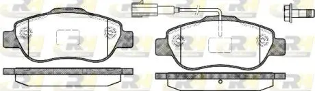 Комплект гальмівних колодок, дискове гальмо ROADHOUSE 21100.11