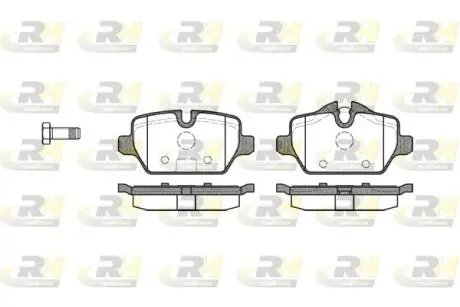 Комплект тормозных колодок, дисковый тормоз ROADHOUSE 21132.00