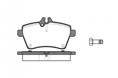 Комплект тормозных колодок, дисковый тормоз ROADHOUSE 21144.00 (фото 1)