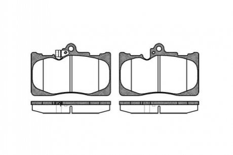 Комплект тормозных колодок, дисковый тормоз ROADHOUSE 21180.02 (фото 1)