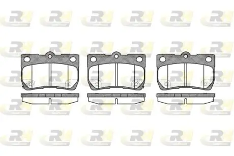 Комплект тормозных колодок, дисковый тормоз ROADHOUSE 21181.02