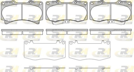 Тормозные колодки дисковые ROADHOUSE 21220.02
