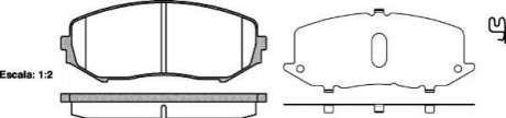 Комплект тормозных колодок, дисковый тормоз ROADHOUSE 21225.02 (фото 1)