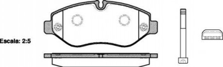 Комплект тормозных колодок, дисковый тормоз ROADHOUSE 21245.10 (фото 1)