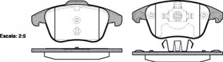 Комплект тормозных колодок, дисковый тормоз ROADHOUSE 21249.00 (фото 1)