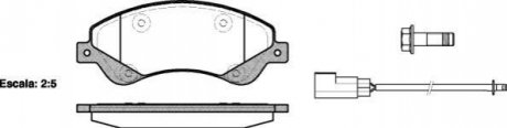 Комплект тормозных колодок, дисковый тормоз ROADHOUSE 21251.02 (фото 1)