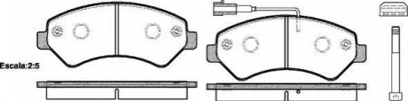 Комплект тормозных колодок, дисковый тормоз ROADHOUSE 21275.01