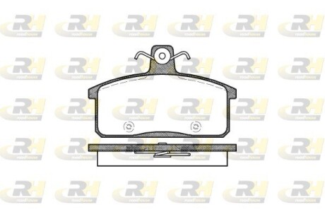 Комплект гальмівних колодок, дискове гальмо ROADHOUSE 2128.50