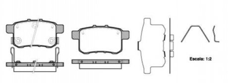Комплект тормозных колодок, дисковый тормоз ROADHOUSE 21332.12 (фото 1)