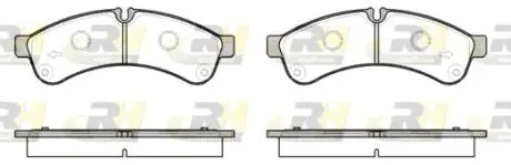 Комплект тормозных колодок, дисковый тормоз ROADHOUSE 21339.00