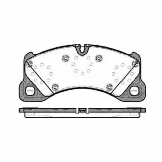 Комплект тормозных колодок, дисковый тормоз ROADHOUSE 21345.00