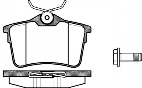 Комплект тормозных колодок, дисковый тормоз ROADHOUSE 21382.00 (фото 1)