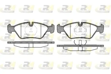Комплект гальмівних колодок, дискове гальмо ROADHOUSE 2139.00