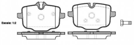 Комплект тормозных колодок, дисковый тормоз ROADHOUSE 21433.00 (фото 1)
