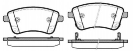 Комплект тормозных колодок, дисковый тормоз ROADHOUSE 21435.02 (фото 1)