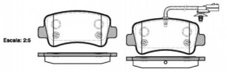 Комплект тормозных колодок, дисковый тормоз ROADHOUSE 21439.01 (фото 1)